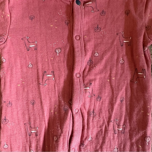 Petit Lem Berry Pink Baby Onesie | 6M - Picture 5 of 7